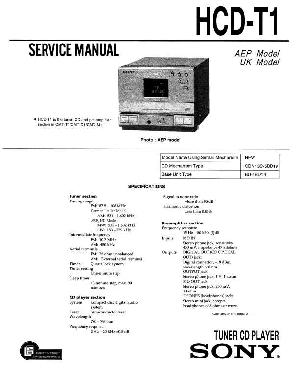 Сервисная инструкция Sony HCD-T1  ― Manual-Shop.ru
