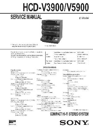 Сервисная инструкция Sony HCD-V3900, HCD-V5900 (схема) ― Manual-Shop.ru