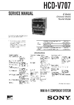 Сервисная инструкция Sony HCD-V707  ― Manual-Shop.ru
