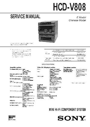 Сервисная инструкция Sony HCD-V808  ― Manual-Shop.ru