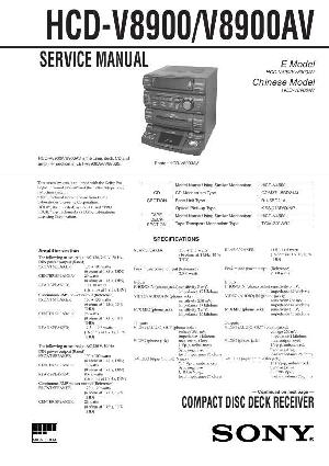Сервисная инструкция Sony HCD-V8900, HCD-V8900AV (LBT-V8900AV, LBT-V8900S) ― Manual-Shop.ru