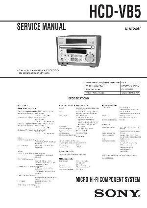 Сервисная инструкция Sony HCD-VB5  ― Manual-Shop.ru