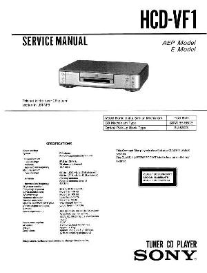 Сервисная инструкция Sony HCD-VF1  ― Manual-Shop.ru