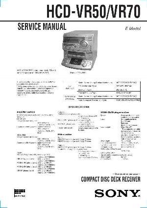 Сервисная инструкция Sony HCD-VR50, HCD-VR70 (LBT-VR50, LBT-VR70) ― Manual-Shop.ru