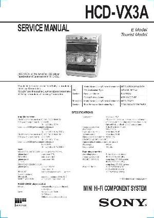 Сервисная инструкция Sony HCD-VX3A (MHC-VX3) ― Manual-Shop.ru
