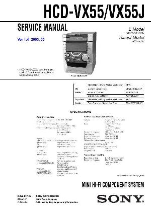 Сервисная инструкция Sony HCD-VX55, HCD-VX55J (MHC-VX55, MHC-VX55J) ― Manual-Shop.ru