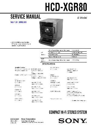 Сервисная инструкция Sony HCD-XGR80 (LBT-XGR80) ― Manual-Shop.ru