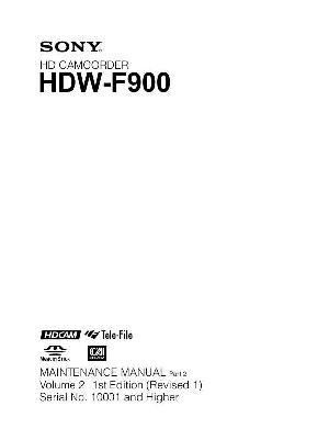 Сервисная инструкция Sony HDW-F900 VOL.2 PART2 ― Manual-Shop.ru