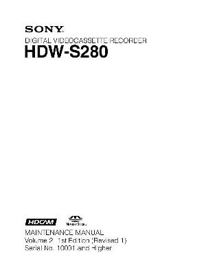 Сервисная инструкция Sony HDW-S280 VOL.2 ― Manual-Shop.ru