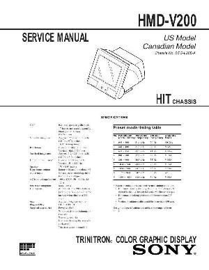 Сервисная инструкция Sony HMD-V200 (HIT chassis) ― Manual-Shop.ru