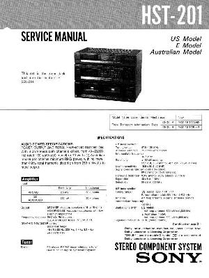 Сервисная инструкция Sony HST-201 ― Manual-Shop.ru