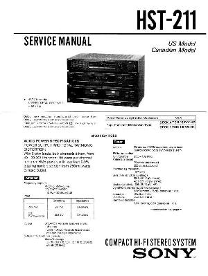 Сервисная инструкция Sony HST-211 ― Manual-Shop.ru