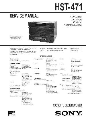 Сервисная инструкция Sony HST-471 ― Manual-Shop.ru