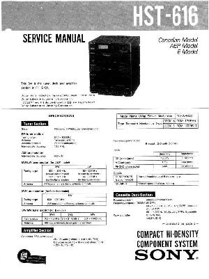 Сервисная инструкция Sony HST-616 ― Manual-Shop.ru