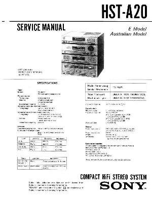 Сервисная инструкция Sony HST-A20  ― Manual-Shop.ru