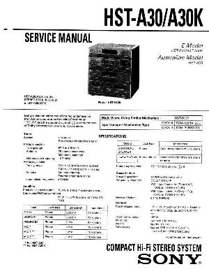 Сервисная инструкция Sony HST-A30, HST-A30K ― Manual-Shop.ru