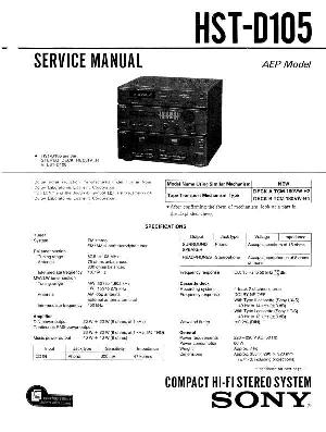 Сервисная инструкция Sony HST-D105 ― Manual-Shop.ru