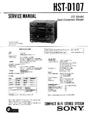 Сервисная инструкция Sony HST-D107 ― Manual-Shop.ru