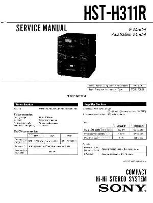 Сервисная инструкция Sony HST-H311R  ― Manual-Shop.ru