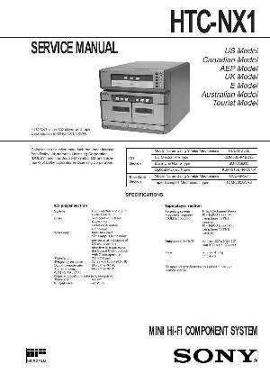 Сервисная инструкция Sony HTC-NX1 (MHC-NX1, MHC-NX3AV) ― Manual-Shop.ru