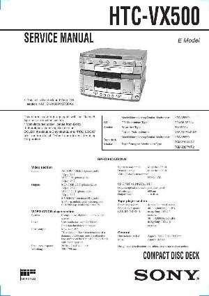 Сервисная инструкция Sony HTC-VX500 (MHC-VX500, MHC-VX700AV) ― Manual-Shop.ru