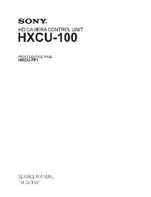 Сервисная инструкция Sony HXCU-100 ― Manual-Shop.ru
