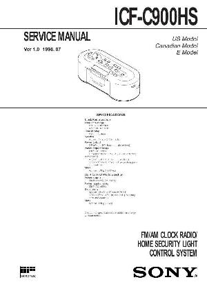 Сервисная инструкция Sony ICF-C900HS ― Manual-Shop.ru