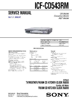 Сервисная инструкция Sony ICF-CD543RM ― Manual-Shop.ru