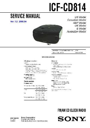 Сервисная инструкция Sony ICF-CD814 ― Manual-Shop.ru
