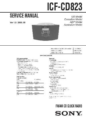 Сервисная инструкция Sony ICF-CD823 ― Manual-Shop.ru