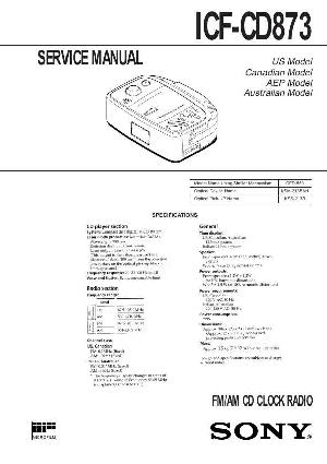 Сервисная инструкция Sony ICF-CD873 ― Manual-Shop.ru