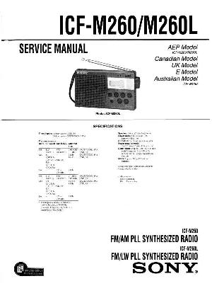 Сервисная инструкция Sony ICF-M260L ― Manual-Shop.ru