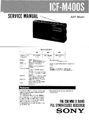Сервисная инструкция Sony ICF-M400S ― Manual-Shop.ru