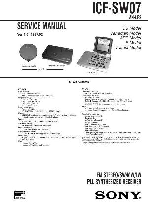 Сервисная инструкция Sony ICF-SW07 ― Manual-Shop.ru