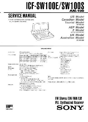 Сервисная инструкция Sony ICF-SW100  ― Manual-Shop.ru