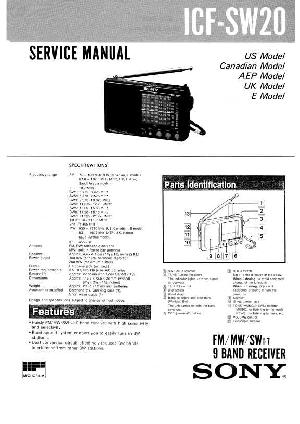 Сервисная инструкция Sony ICF-SW20 ― Manual-Shop.ru