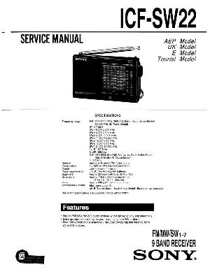 Сервисная инструкция Sony ICF-SW22 ― Manual-Shop.ru