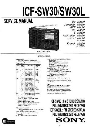 Сервисная инструкция Sony ICF-SW30 ― Manual-Shop.ru
