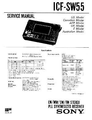 Сервисная инструкция Sony ICF-SW55  ― Manual-Shop.ru