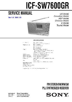 Сервисная инструкция Sony ICF-SW7600GR ― Manual-Shop.ru