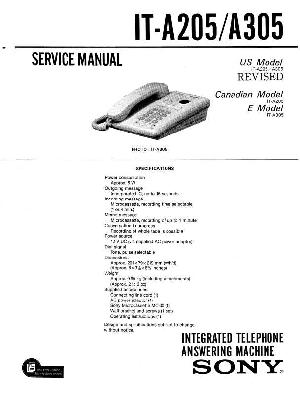 Сервисная инструкция Sony IT-A205_305 ― Manual-Shop.ru