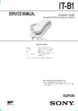 Сервисная инструкция Sony IT-B1 ― Manual-Shop.ru