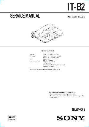 Сервисная инструкция Sony IT-B2 ― Manual-Shop.ru