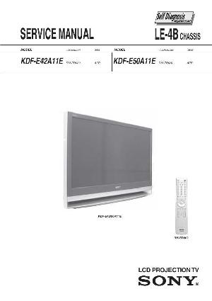 Сервисная инструкция Sony KDF-E42A11E, KDF-E50A11E ― Manual-Shop.ru