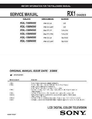 Сервисная инструкция Sony KDL-19M4000 ― Manual-Shop.ru
