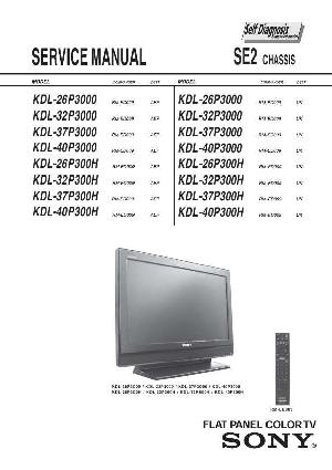 Сервисная инструкция Sony KDL-26P3000, KDL-32P3000, KDL-37P3000, KDL-40P3000, SE2 ― Manual-Shop.ru