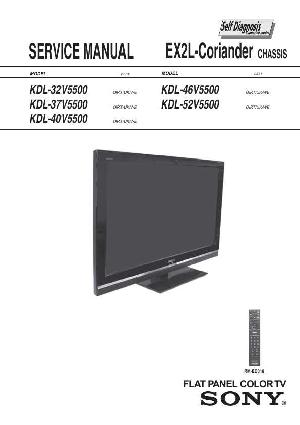Сервисная инструкция Sony KDL-32V5500, KDL-37V5500, KDL-40V5500, KDL-46V5500, KDL-52V5500, EX2L-CORIANDER ― Manual-Shop.ru