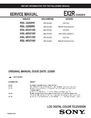 Сервисная инструкция Sony KDL-32XBR9, KDL-40V5100, KDL-46V5100 EX2R ― Manual-Shop.ru