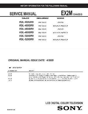 Сервисная инструкция Sony KDL-40XBR9, KDL-46XBR9, KDL-52XBR9 EX2M ― Manual-Shop.ru
