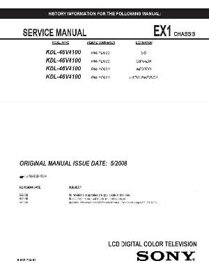 Сервисная инструкция Sony KDL-46V4100 ― Manual-Shop.ru